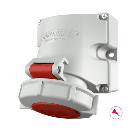 שקע לקיר 4X16 IP67 MENNEKES דגם 9322 | מק"ט 5555041 | MENNEKES