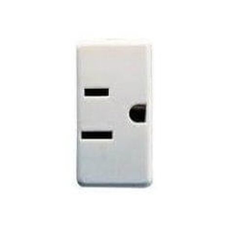 שקע אמריקאי 3 פין לבן 125V גוויס | מק"ט 7720214 | A.U. Shay