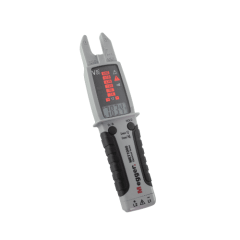 צבת זרם קומבי פתוחה 200A AC/DC TRMS, מדידת מתח  1000V AC/DC TRMS, חיווי לדים וLCD | מק"ט 55239 | MEGGER
