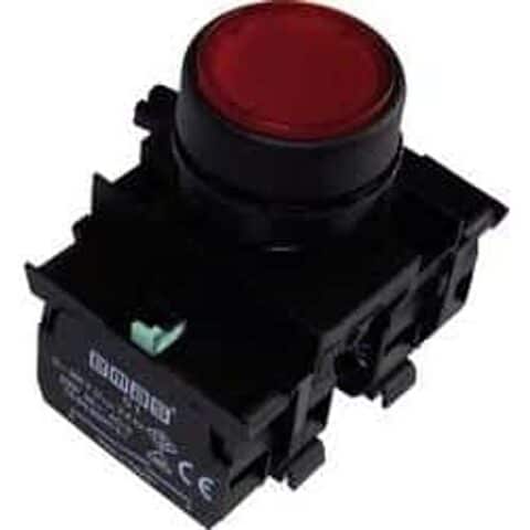 לחצן מואר לד אדום 1NC דגםCP2K0DK +CBK 230V | מק"ט 55098 | EMAS