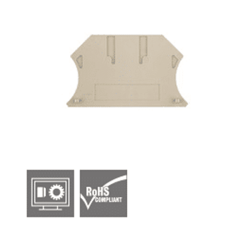 דופן למהדק WDU 2.5-10 שחור WEIDMULLER | מק"ט 800105001 | WEIDMULLER