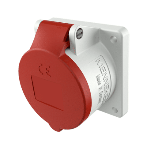 שקע לפנל ישר 4X16 IP44 MENNEKES דגם 1390 | מק"ט 5555079 | MENNEKES