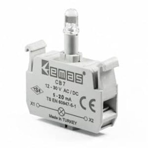 בלוק תאורת לד 100-230V ACDC אדום CKK לקופסא | מק"ט 55492 | EMAS