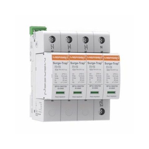 מגן מתח יתר | מגן ברק 4P עם התראה 12.5KA MERSEN STPT12 275V | מק"ט 27525 | CIRPROTEC