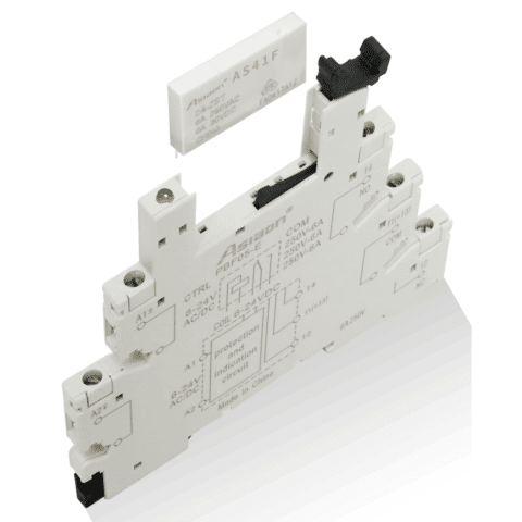 ממסר דק 6 מ"מ AS41F - 230VAC | מק"ט 733060 | ASIAON